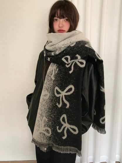 Jennie Bow Knot Gradient Scarf