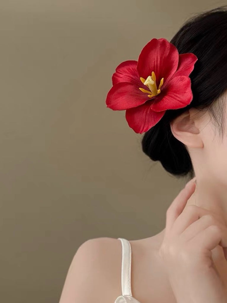 Hibiscus Bloom Hair Clip