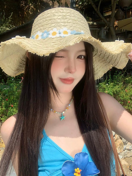 Coastal Daisy Straw Hat