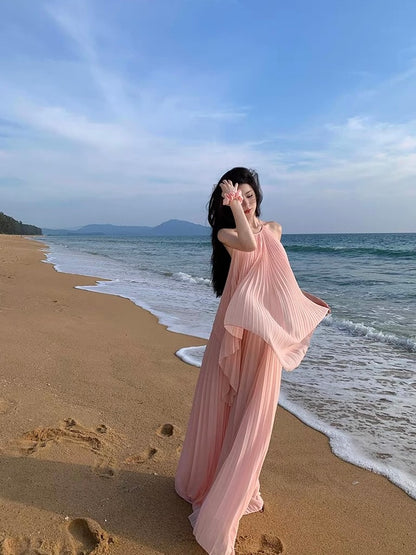 Till Dawn Top & Maxi Skirt Set - Pink