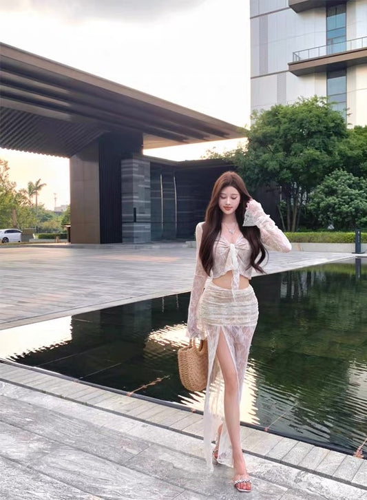 Lace Fairytale Set - Top & Maxi Skirt