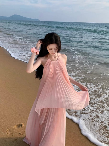 Till Dawn Top & Maxi Skirt Set - Pink