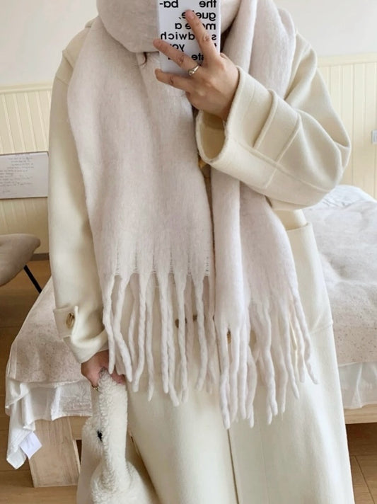 Snowy White Scarf