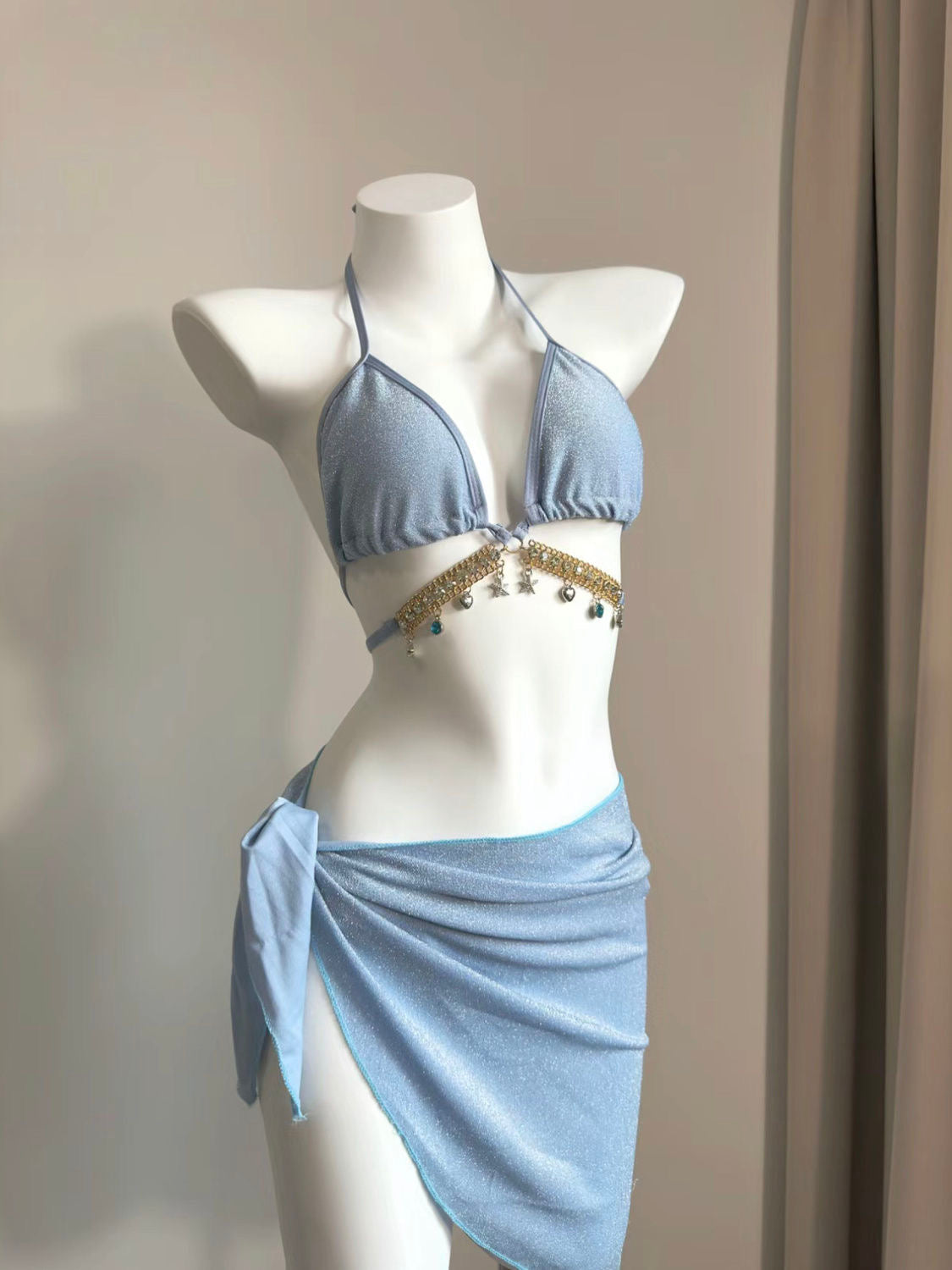 Mermaid Three-Piece Bikini Set