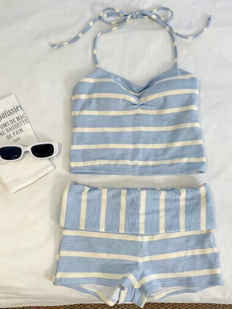 Coastal Stripe Tankini Set
