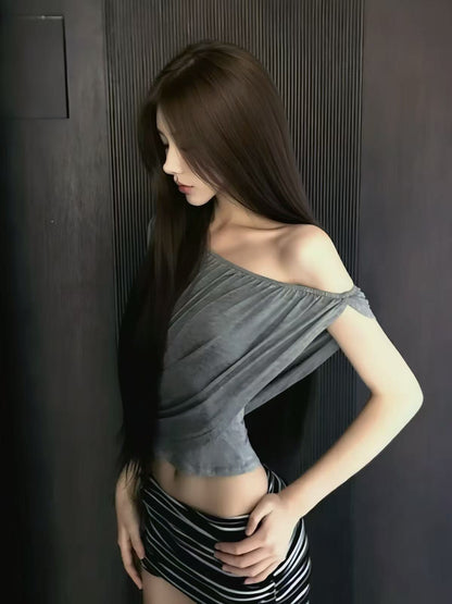 Sloane Drape Top & Mini Skirt Set