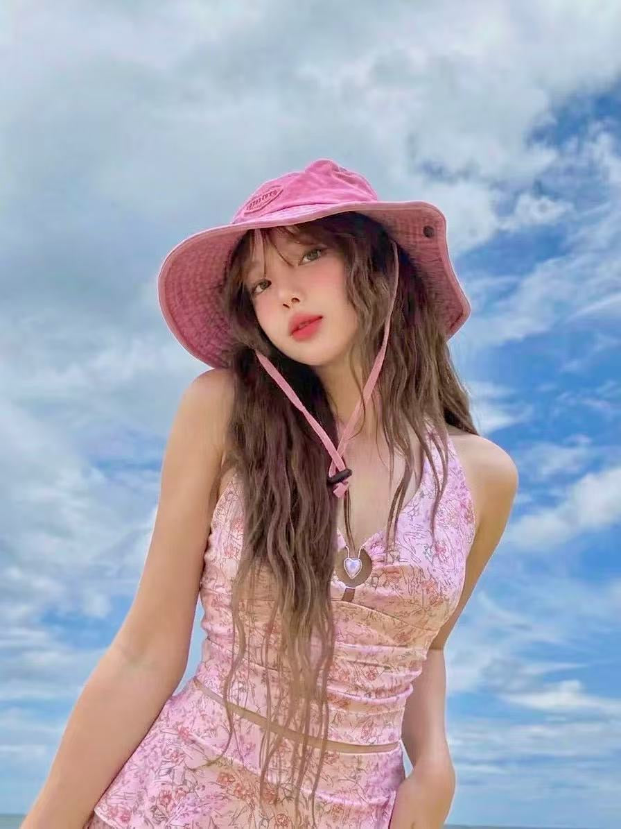 Rosalie Pink Print Tankini Set with Ruffle Skirt