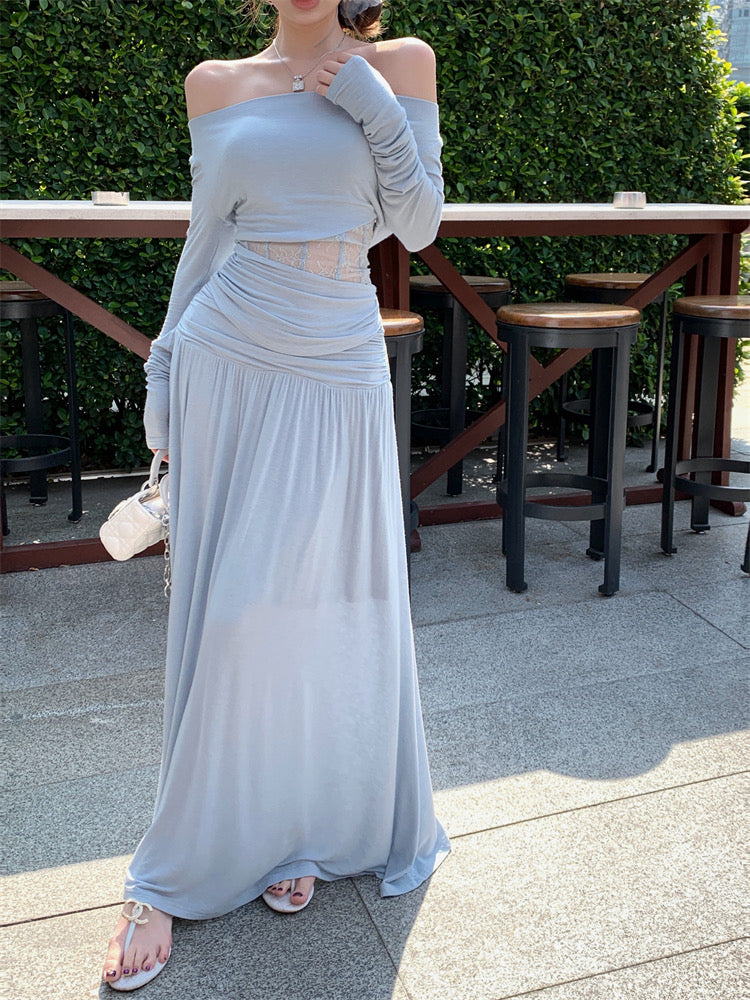 Livia Lace Off-Shoulder Top And Maxi Skirt