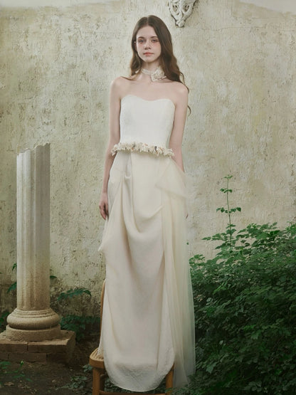 Crow Crew White Mist Corset Maxi Dress - PREORDER