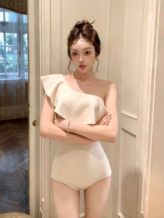 Elena Pearl White One-Piece Swimsuit