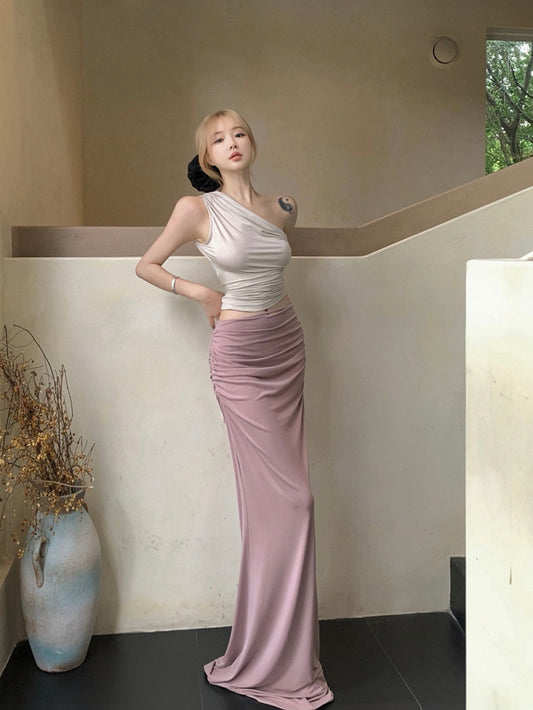Fialova Top and Maxi Skirt Set