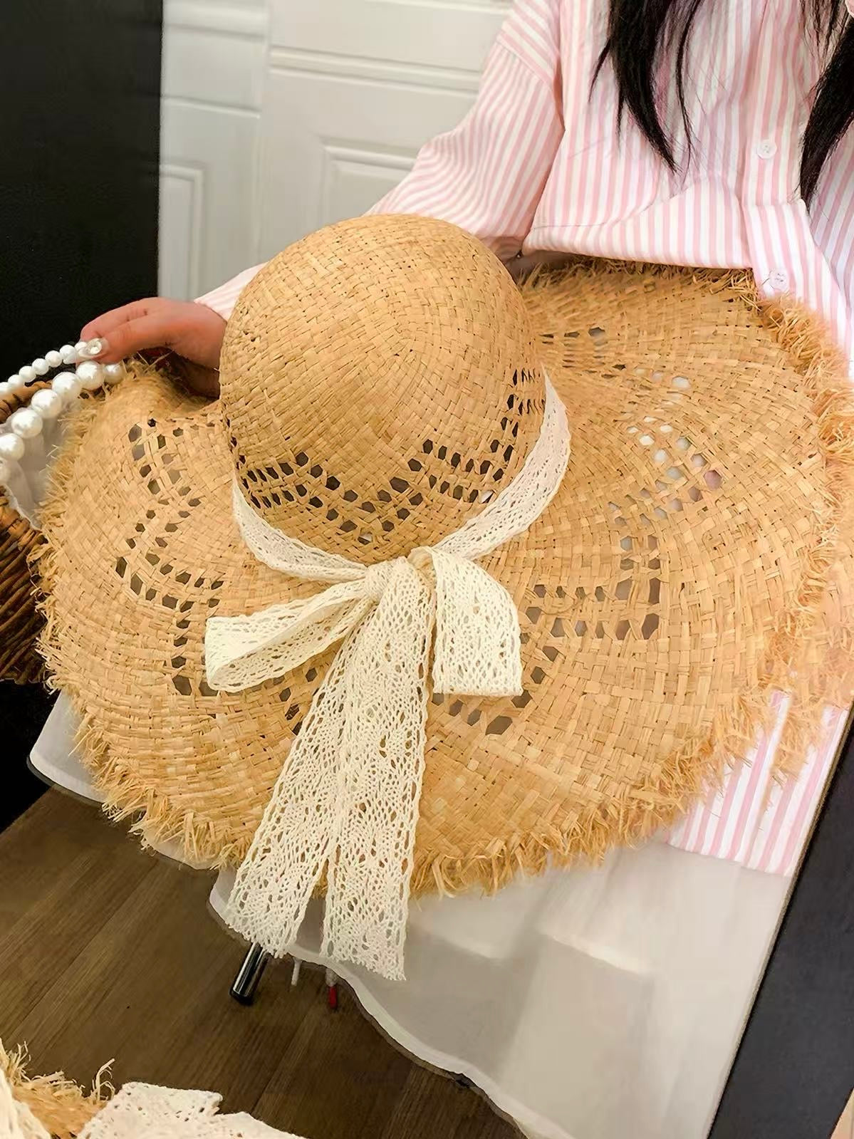 Lace Ribbon Hat