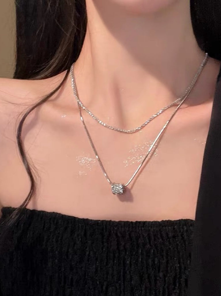 Luminous Halo Layer Necklace