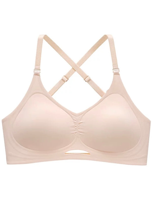 Ultra Padded Low Back Bra - Beige