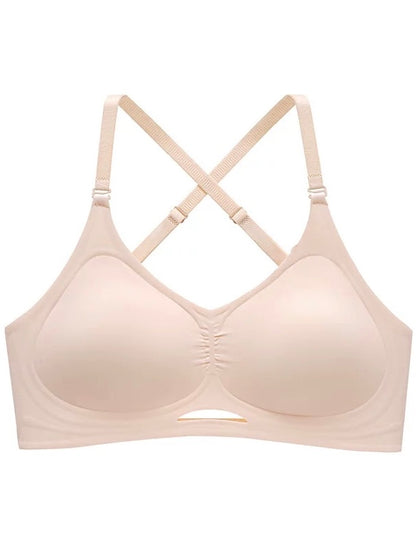 Ultra Padded Low Back Bra - Beige