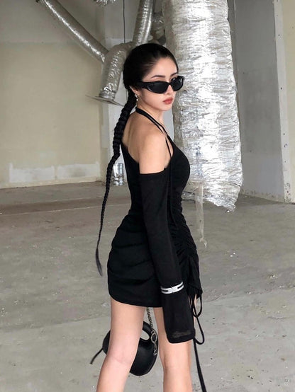 Mesh Cover Up Top - Black