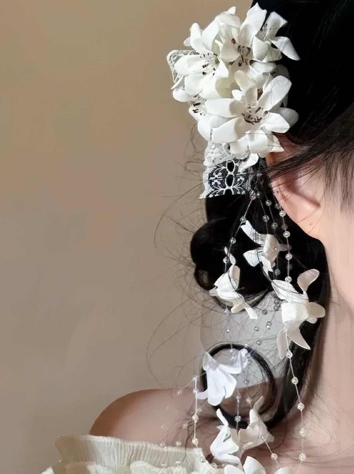 Cascading Blossom Hair Clip