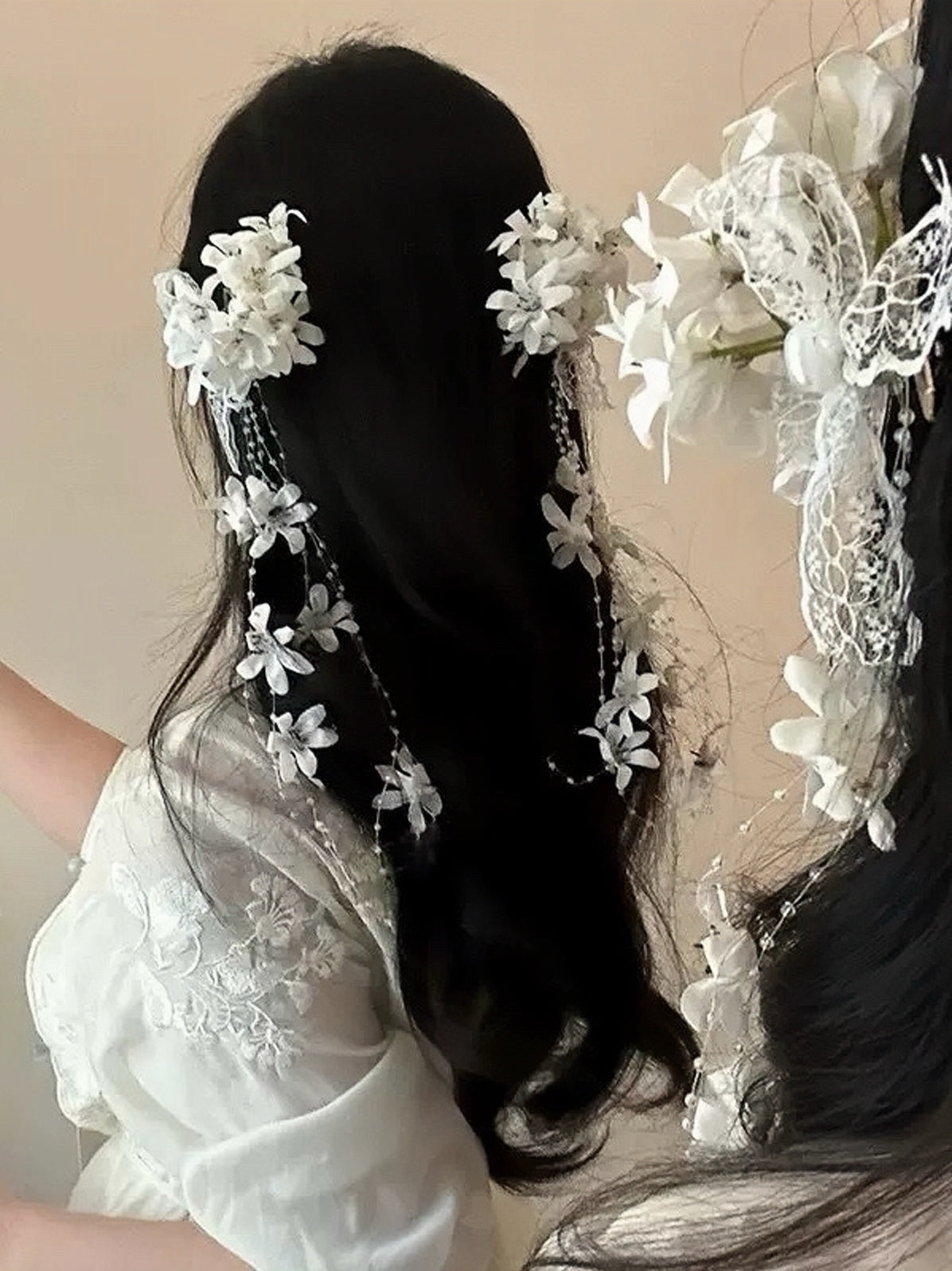 Cascading Blossom Hair Clip