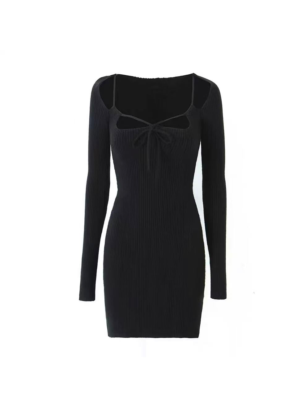 Midnight Hottie Knit Mini Dress