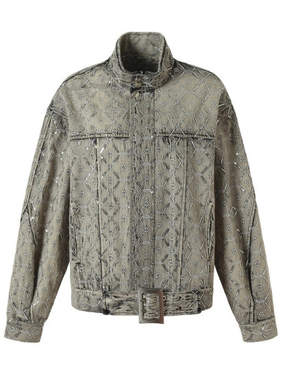 Tut Tuto American Vintage Washed Distressed Denim Jacket & Skirt