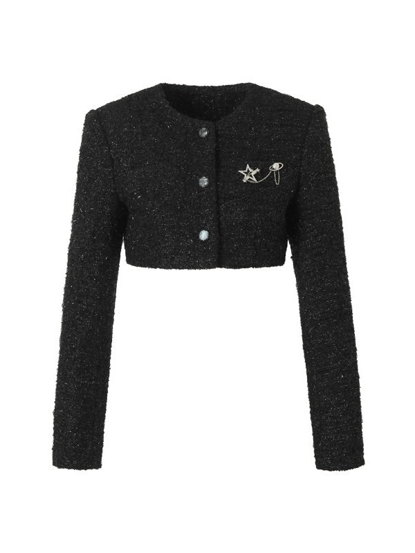 Tut Tuto Plaid Puffy Lace Mini Dress & Jacket