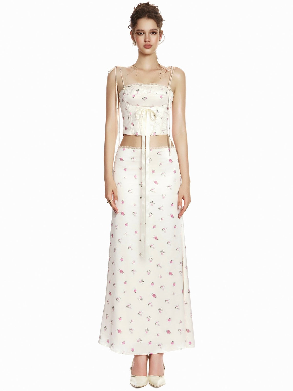 Moulin Rose Sahara Flower Top & Maxi Skirt Set