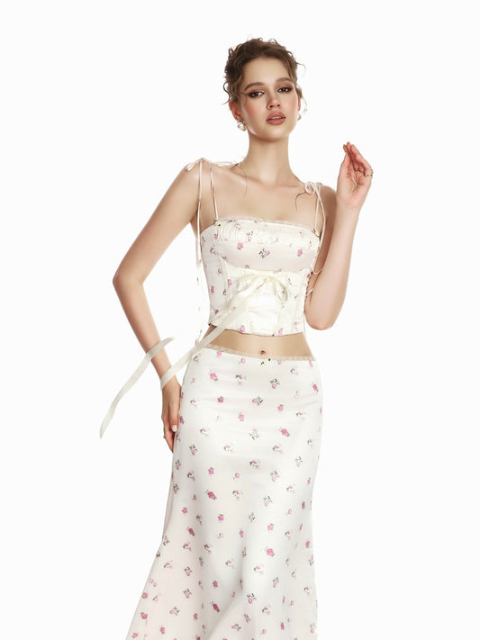 Moulin Rose Sahara Flower Top & Maxi Skirt Set