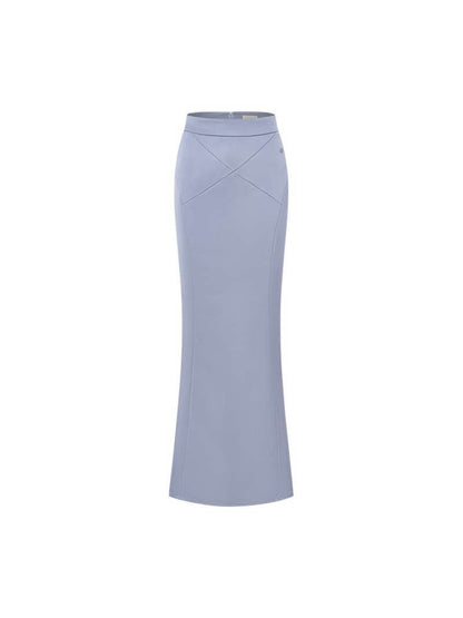 Mermaid Satin Corset Top + Skirt Two-Piece Set