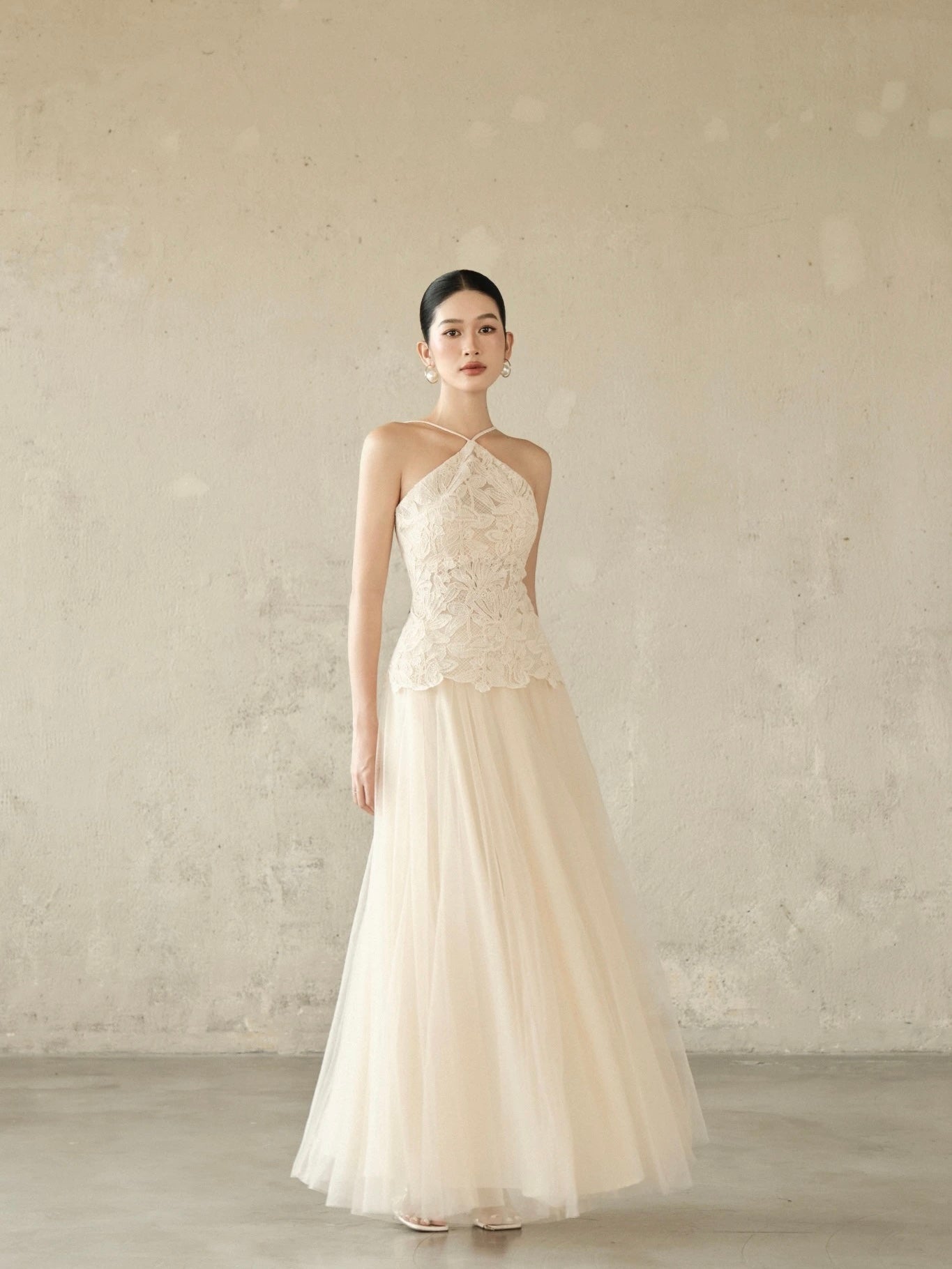 Nancy Lace Top & Maxi Skirt Set