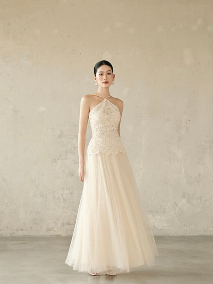 Nancy Lace Top & Maxi Skirt Set