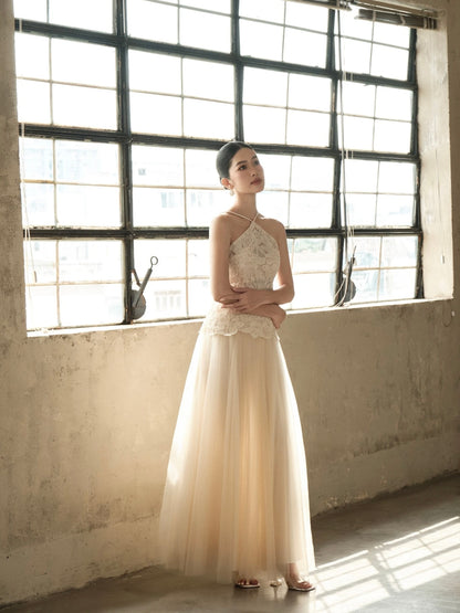 Nancy Lace Top & Maxi Skirt Set